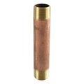 Smithcooper 0375 x 6 in Pipe Nipple S40 Brass 86NI4003060U